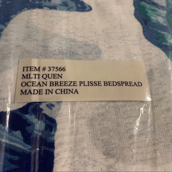 SLEEPWELL INC Bedding Ocean Breeze Plisse Queen Bedspread With Matching Shams Poshmark